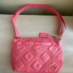 Lug Flamingo Pink Designer Wicked Collection Crossbody Handbag